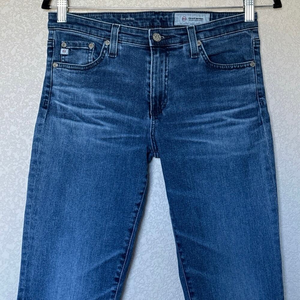 AG Adriano Goldschmied Prima Cigarette Ankle Jeans Women’s 27R Medium Wash - Picture 6 of 13